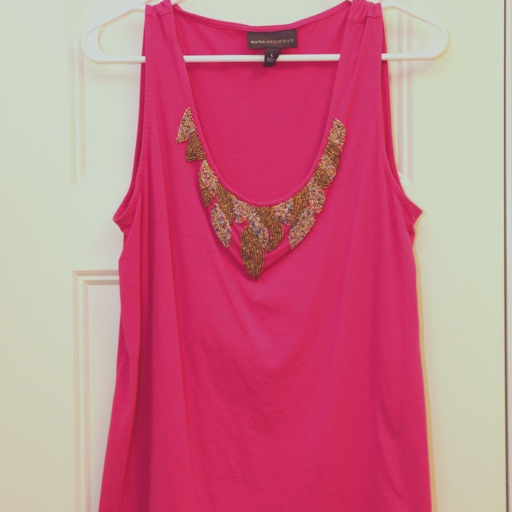 Dana Buchman beaded tank